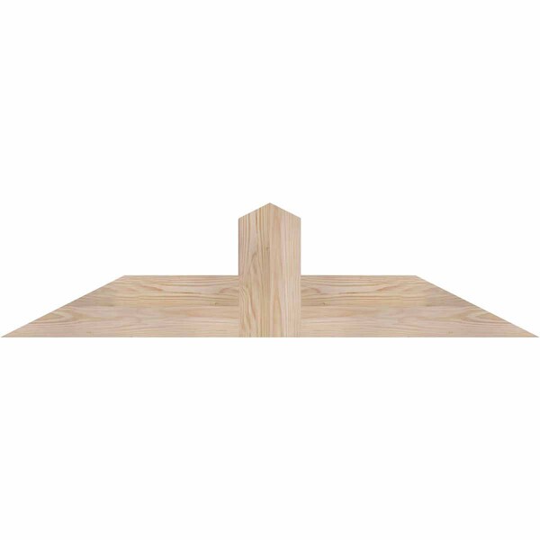 Ekena Millwork Portland Smooth Timber Gable Bracket, Douglas Fir, 48"W x 12"H x 5 1/2"D x 5 1/2"F, 6/12 Pitch GBW048X12X0606POR00SDF - main